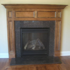 Direct vent gas fireplace