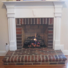 Masonry fireplace