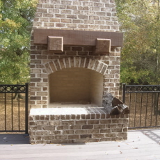 Outdoor fireplace